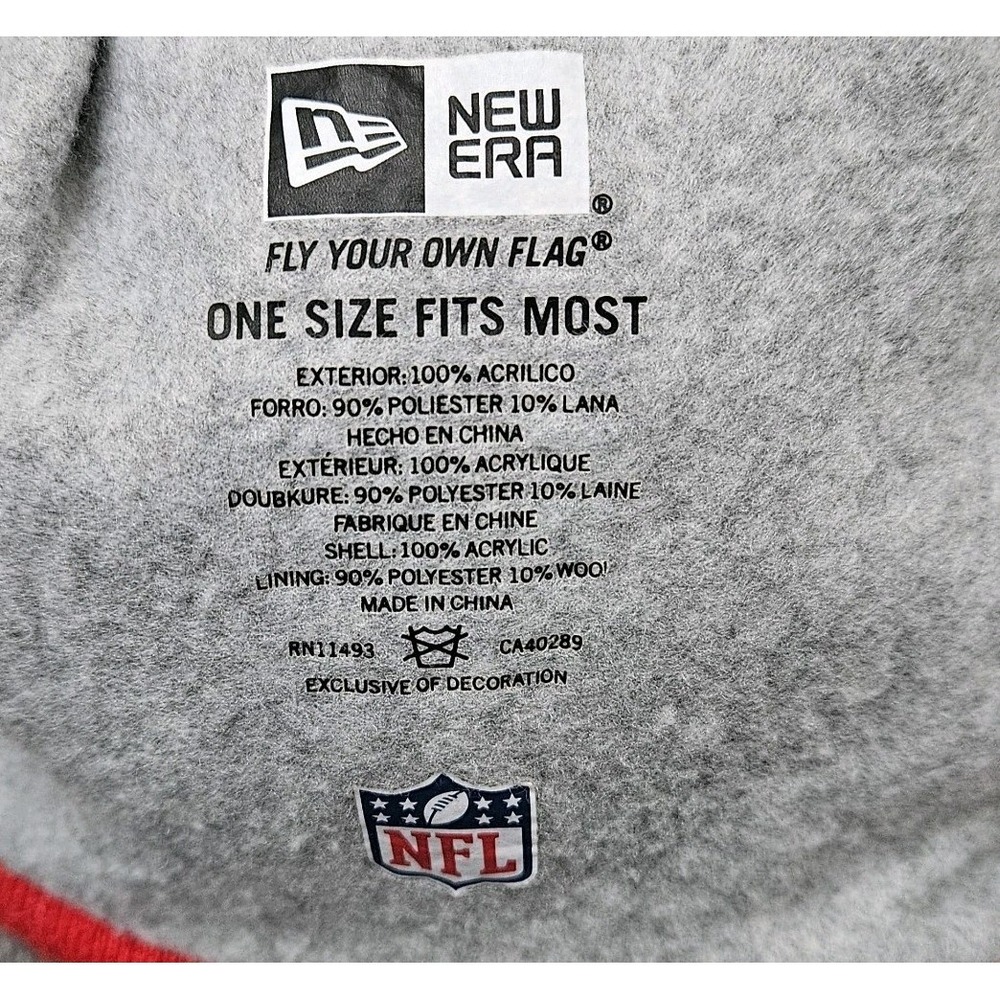 Authentic New Era Kansas City Chiefs NFL Knit Beanie Cold Weather Hat Football - Picture 3 of 5